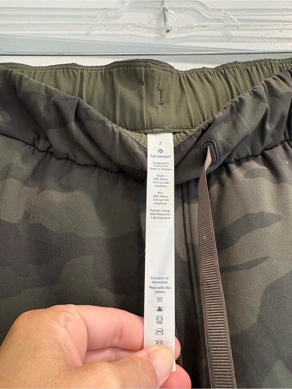 lululemon athletica Olive Camo Athletic Pants